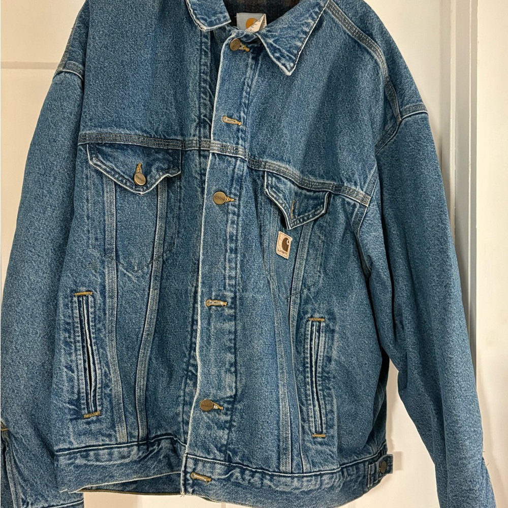 Carhartt Men's Blue Denim Jacket